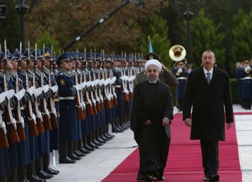 Rouhani in Baku 