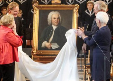 Bach Portrait Unveiled in Leipzig