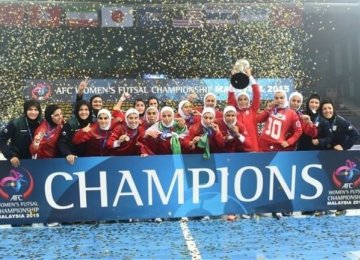 Rouhani Congratulates Women’s Futsal Team