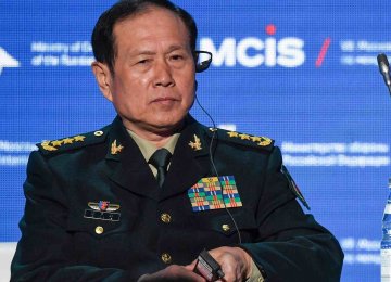 China Defense Chief Due in Tehran 