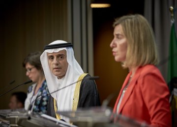 Top EU, Saudi Diplomats Discuss  Iran Deal