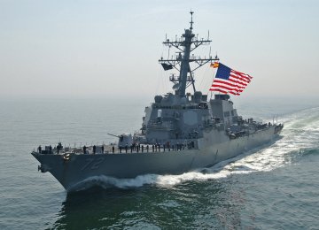 US Navy Fires Flare at Iran Vessel 