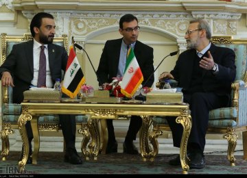 Top Iranian, Iraqi MPs Confer 