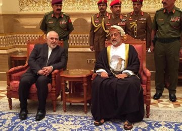 Zarif Meets Oman’s New Sultan 