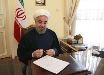 Rouhani Writes to 3 EU Leaders on Nuclear Deal