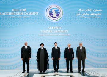 Iran Ready for Wide-Ranging Coop. With Caspian States 