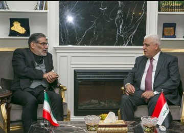 Shamkhani’s Visit Signifies Tehran’s Prominent Role in Iraq