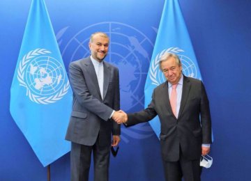 UN Chief Highlights Tehran’s Contribution to Regional Security