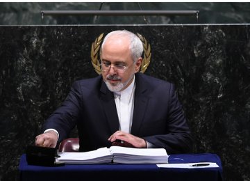 Zarif to Visit NY for UN Meeting 