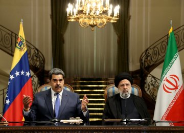 Iran-Venezuela 20-Year Cooperation Plan Will Shape Bright Future for Bilateral Ties  