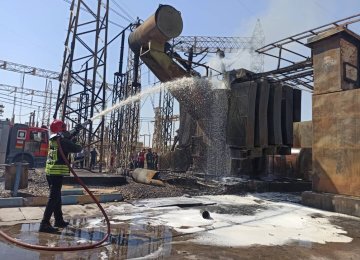 Blaze Contained in Ahvaz Power Plant