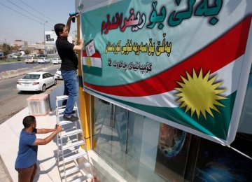 US Urges Kurds to Call off  Sept. 25 Independence Vote
