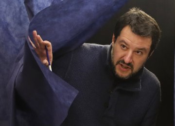 The results raise the prospect of League leader Matteo Salvini, who has promised to deport hundreds  of thousands of migrants, becoming Italy’s next prime minister.