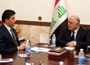 Iraqi PM Meets KRG Leader for First Time Since Independence Vote