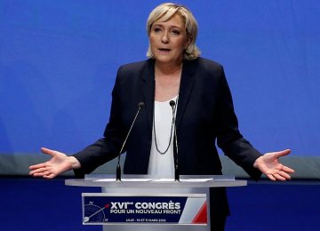 Marine Le Pen Proposes New Name for National Front