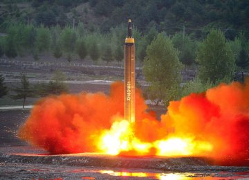 North Korea tested a longer-range missile last weekend (File Photo)