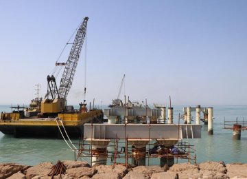 Oil Jetty in Qeshm Near Completion