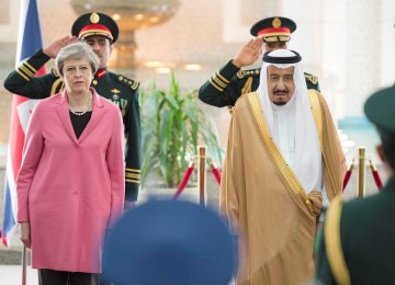 May Calls on Saudis to End Yemen War
