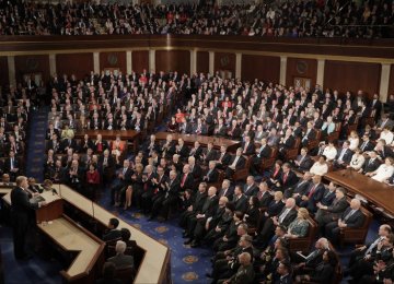 In this Feb. 28, 2017 file photo, US President Donald Trump addresses a joint session of congress on Capitol Hill  in Washington. Trump will deliver his first State of the Union address on Jan. 30.