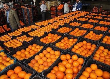 30,000 Tons of Citrus Stocked for Norouz Holidays