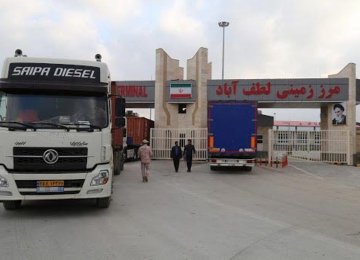 Exports via Lotfabad to Turkmenistan Double in Q1