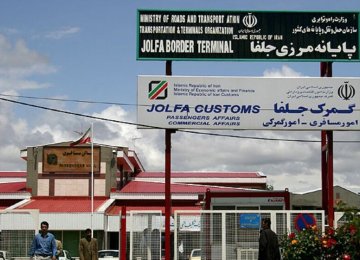 Exports From Jolfa Customs Reach $66 Million 