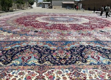 Four Extra Large Handmade Carpets Exported to UAE