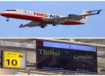 Pars Air Launches Isfahan-Tbilisi Flights