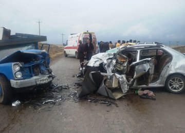 Road accidents are the second leading cause of death in Iran, after cardiovascular diseases.