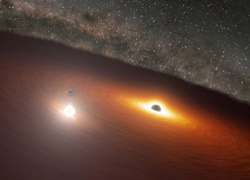 Supermassive Black Hole Orbiting a Bigger One 