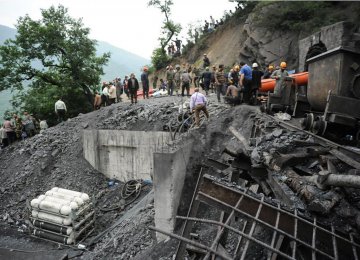 The explosion at the Zemestanyurt coalmine occurred on Wednesday outside Azadshahr, Golestan Province.