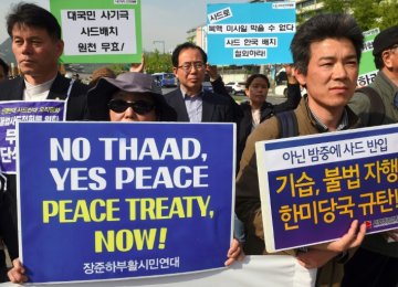 China Opposes THAAD System in South Korea