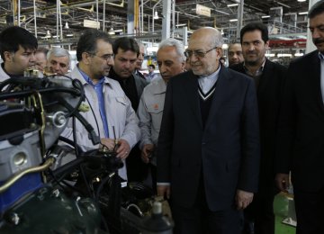 (Second R) Mohammad Reza Nematzadeh  during a recent visit to Zamyad.