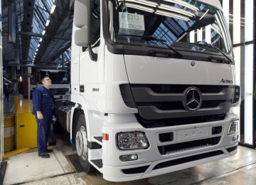 A Mercedes-Benz truck at the Woerth plant (File Photo)