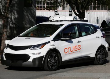 A self-driving GM Bolt EV