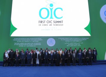 leaders from 53 OIC member states and international organizations participated in the evtn.