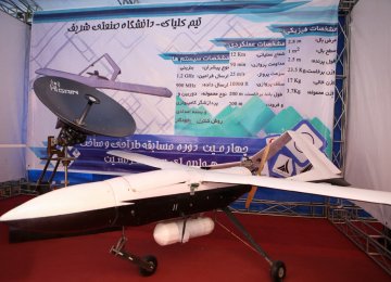 Iranian students test their latest drone designs. 