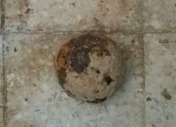 100-Year-Old Cannonball Found in Isfahan