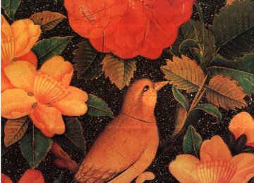  A sample of traditional birds and flowers painting