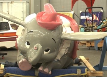 Concept art of the Dumbo The Flying Elephant