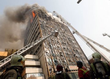 The low budget allocated to the Firefighting Department is said to be one of the reasons behind the Plasco Building collapse