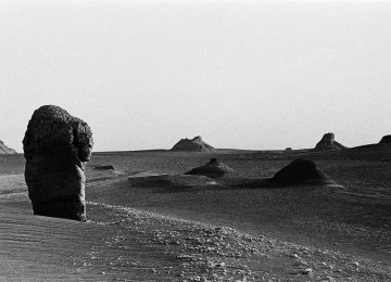 Italian Photographer Showing Dasht-e Lut in Black &amp; White   