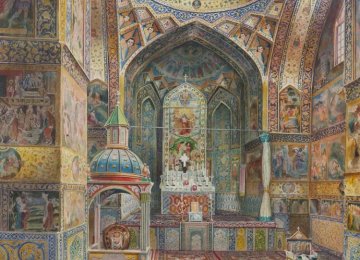 Works of Iranian-Armenian  Watercolor Painters on Display