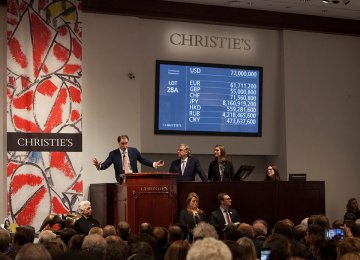 Christie’s Reports Record Half Year Sales