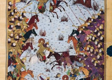 Glass Paintings of Baysonghor Shahnameh on Display