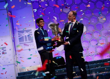 Karthik Nemmani won the 2018 Scripps National Spelling Bee. 