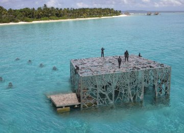 World’s First Inter Tidal Art Gallery  in Maldives