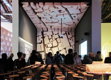 Iran national pavilion at the 15th Venice Architecture Biennale, designed by Behzad Atabaki