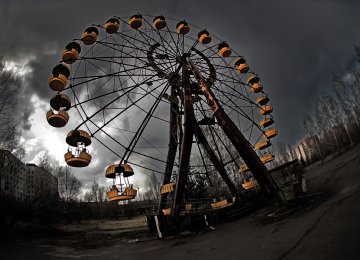 The iconic ferris wheel in Pripyat is a symbol of the Chernobyl disaster.