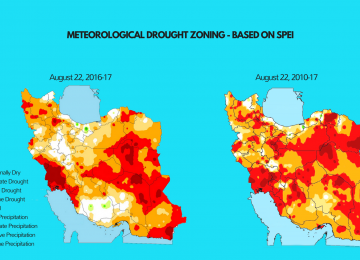 The zoning map has been prepared by Iran's Meteorological Organization.